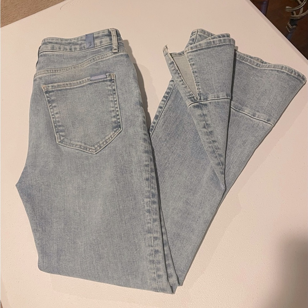 EUC Womens 7 Seven Jeans Ultra High Rise Skinny Boot Tailorless Size 29